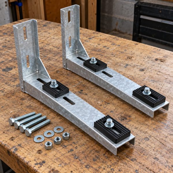 Soporte de pared galvanizado 550 mm (pareja)